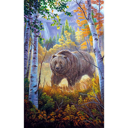 "Close Encounter" - Grizzly Bear and Glacier National Park Art Print