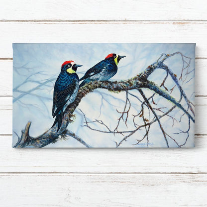 "Acorn Woodpeckers" - Art Print