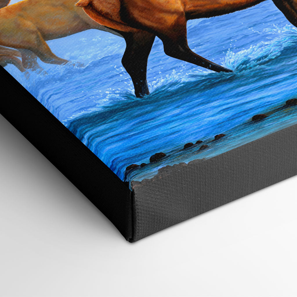 Rocky Mountain Bull Elk and Herd Art Print - "Aspen Elk"