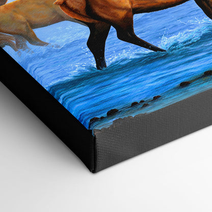 Rocky Mountain Bull Elk and Herd Art Print - "Aspen Elk"