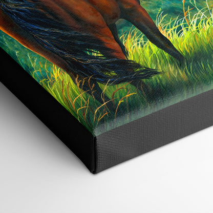 "At First Sight" - Kiger Mustang Horses Art Print