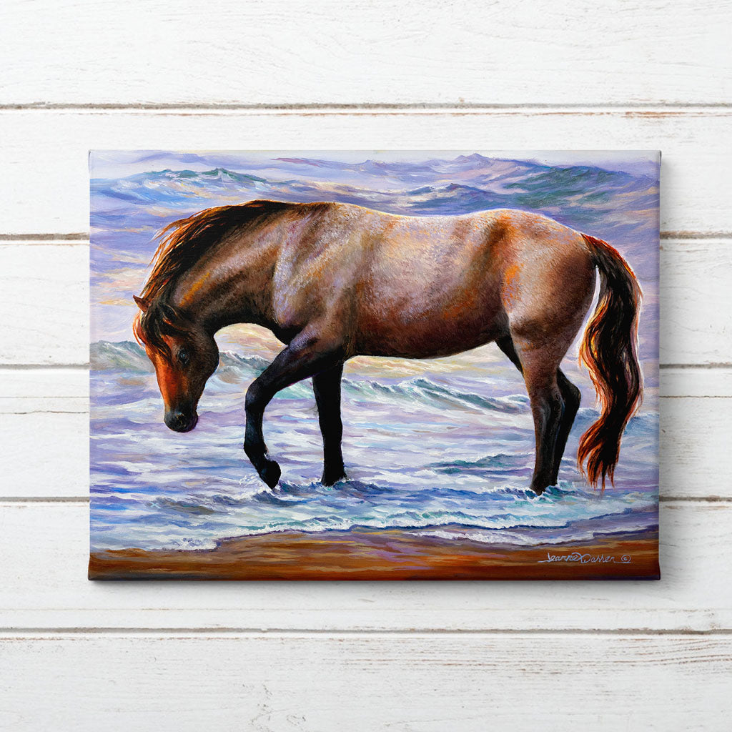 "Being Free" - Horse on the Beach Art Print