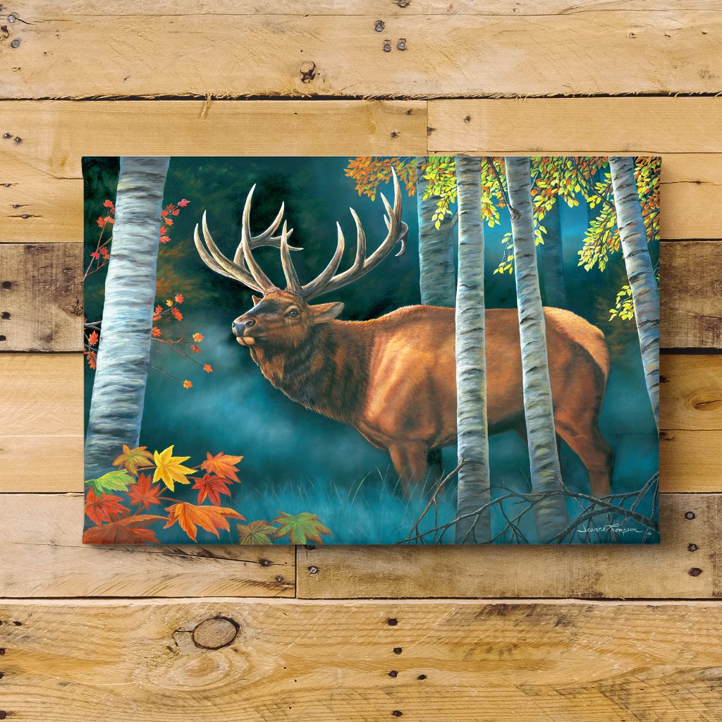 "Bull Elk" - Wapiti and Autumn Art Print
