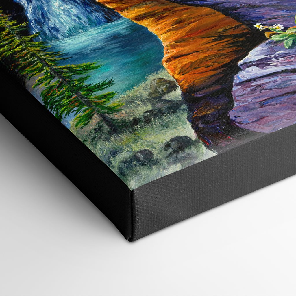 Rocky Mountain Goat in Glacier National Art Print - "Enjoying the View"