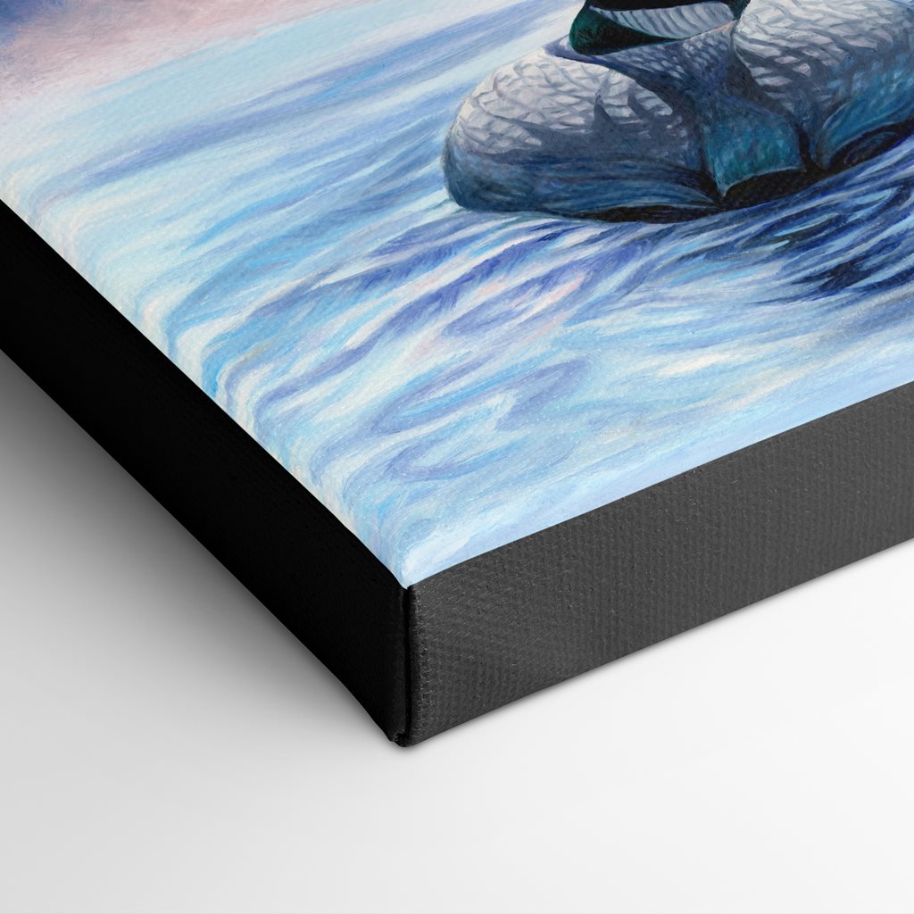 "Loons" - Common Loons in Alaska Art Print
