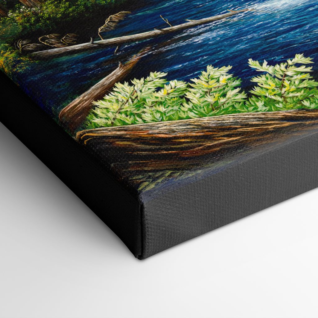 Oregon Elk and "Metolius River" Art Print