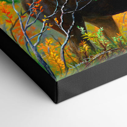 "Moose Watching" - Bull Moose in Velvet Art Print