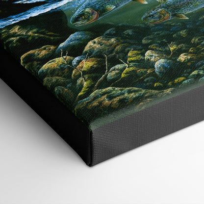 Sea-Run Cutthroat Trout Art Print - "River Run"