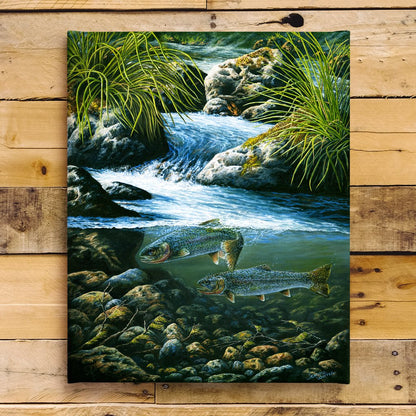 Sea-Run Cutthroat Trout Art Print - "River Run"