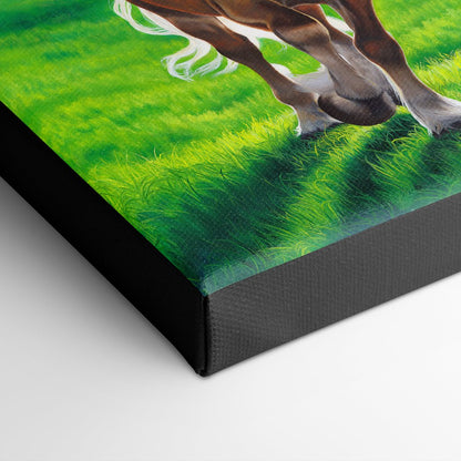 "Sunshine" - Galloping Belgian Horse Art Print