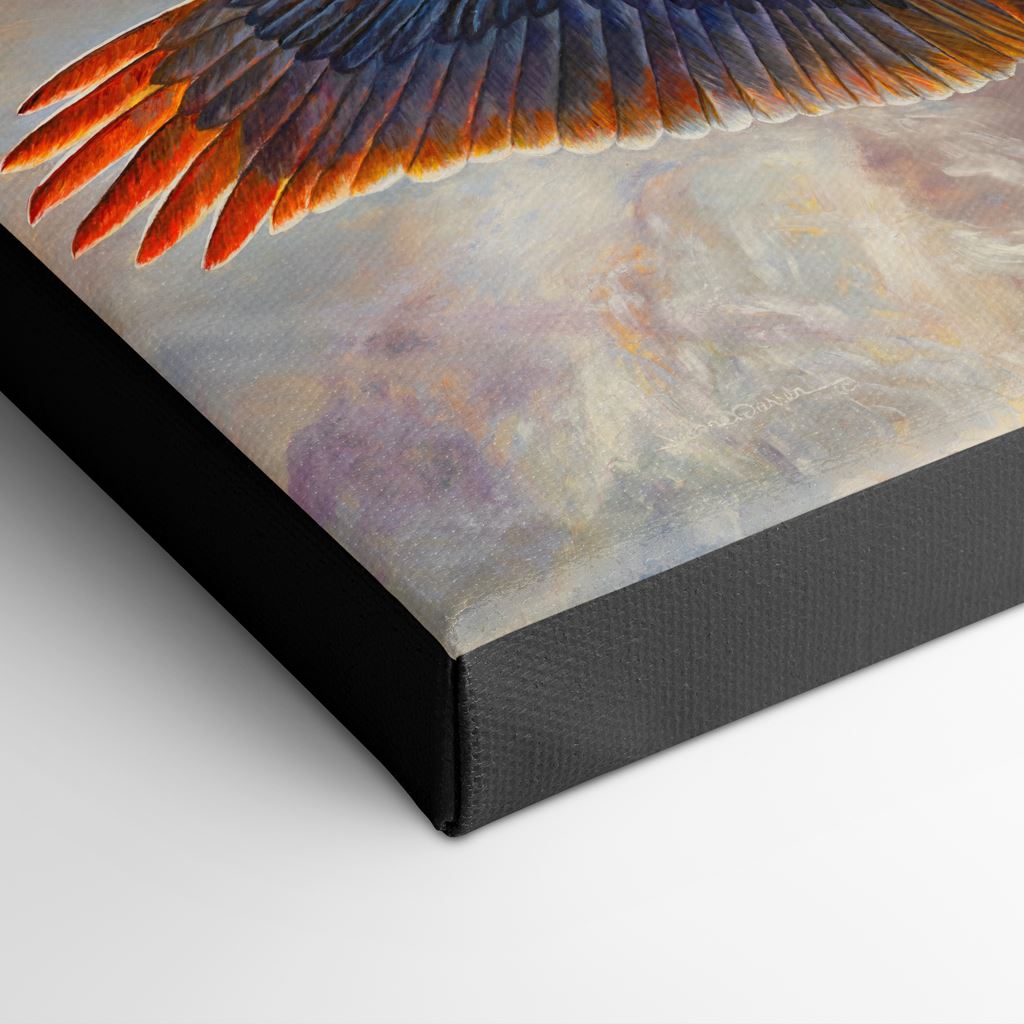 "Swift Wind" Canvas Print corner closeup