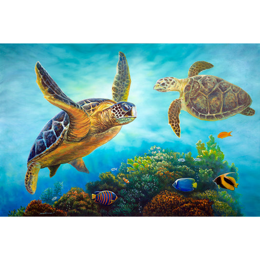 Totally Turtle art print image by Jeanne Warren