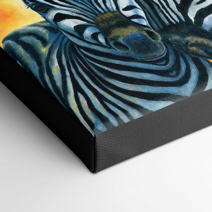 "Zebras" - Baby Zebra Art Print