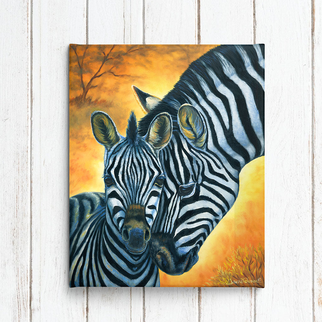 "Zebras" - Baby Zebra Art Print